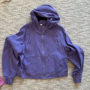 LIKE NEW! Lululemon Scuba Oversized Full-Zip Hoodie - Purple - M/L